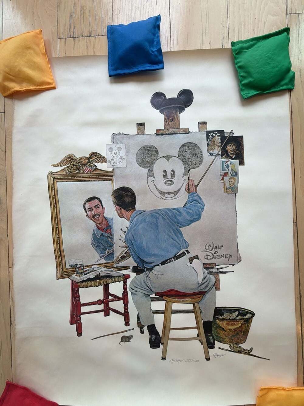Walt & Mickey Self Portrait Limited Edition Print by Charles Boyer (1988) - ID: